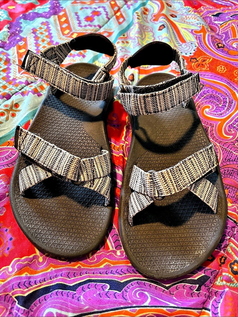 Chaco Z/1 Classic Sport Sandals in Black & Gray